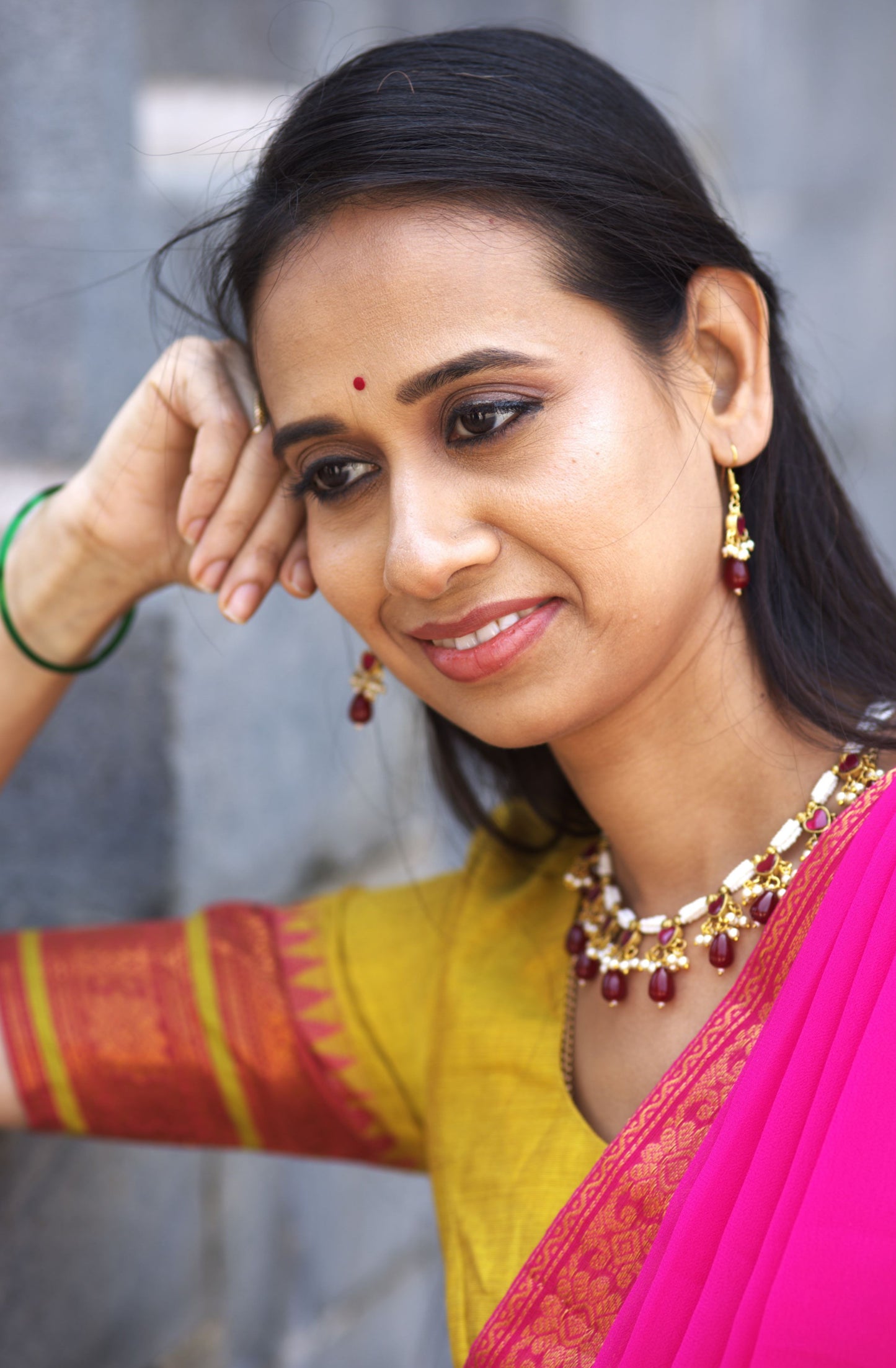 Sunflower Cotton Half Saree