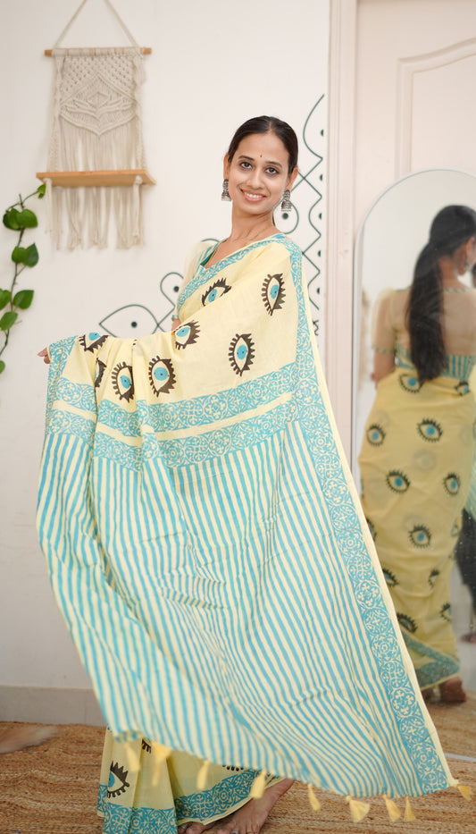 Evil Eye Bloom Saree