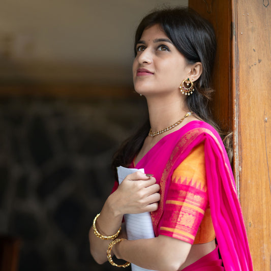 Yellow Radiance Half Saree