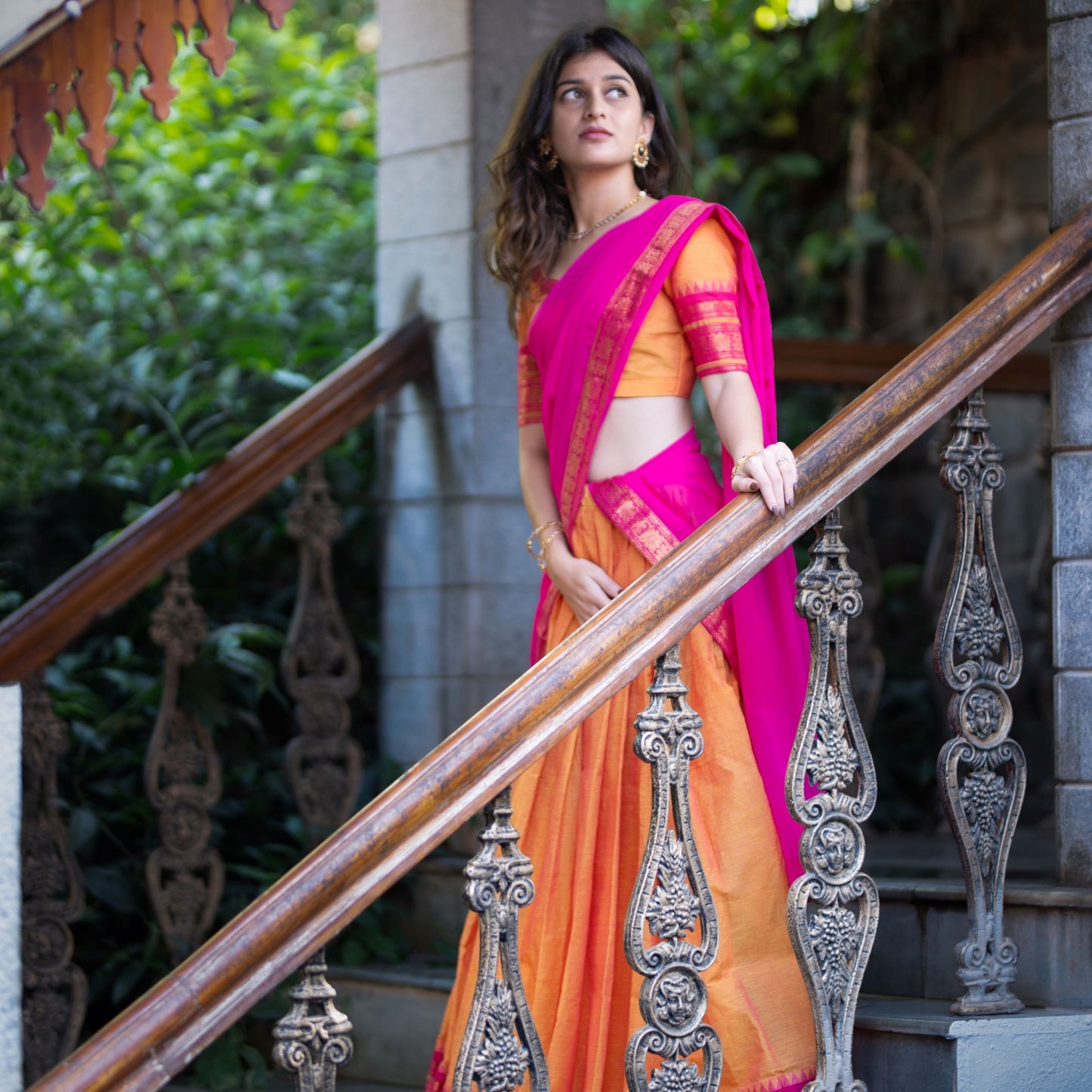 Yellow Radiance Half Saree
