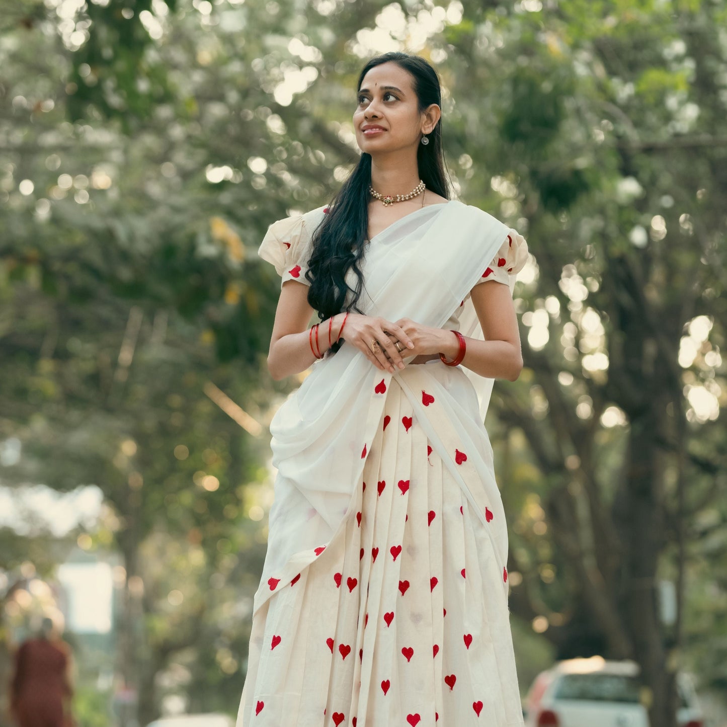Red Heart Butt Halfsaree