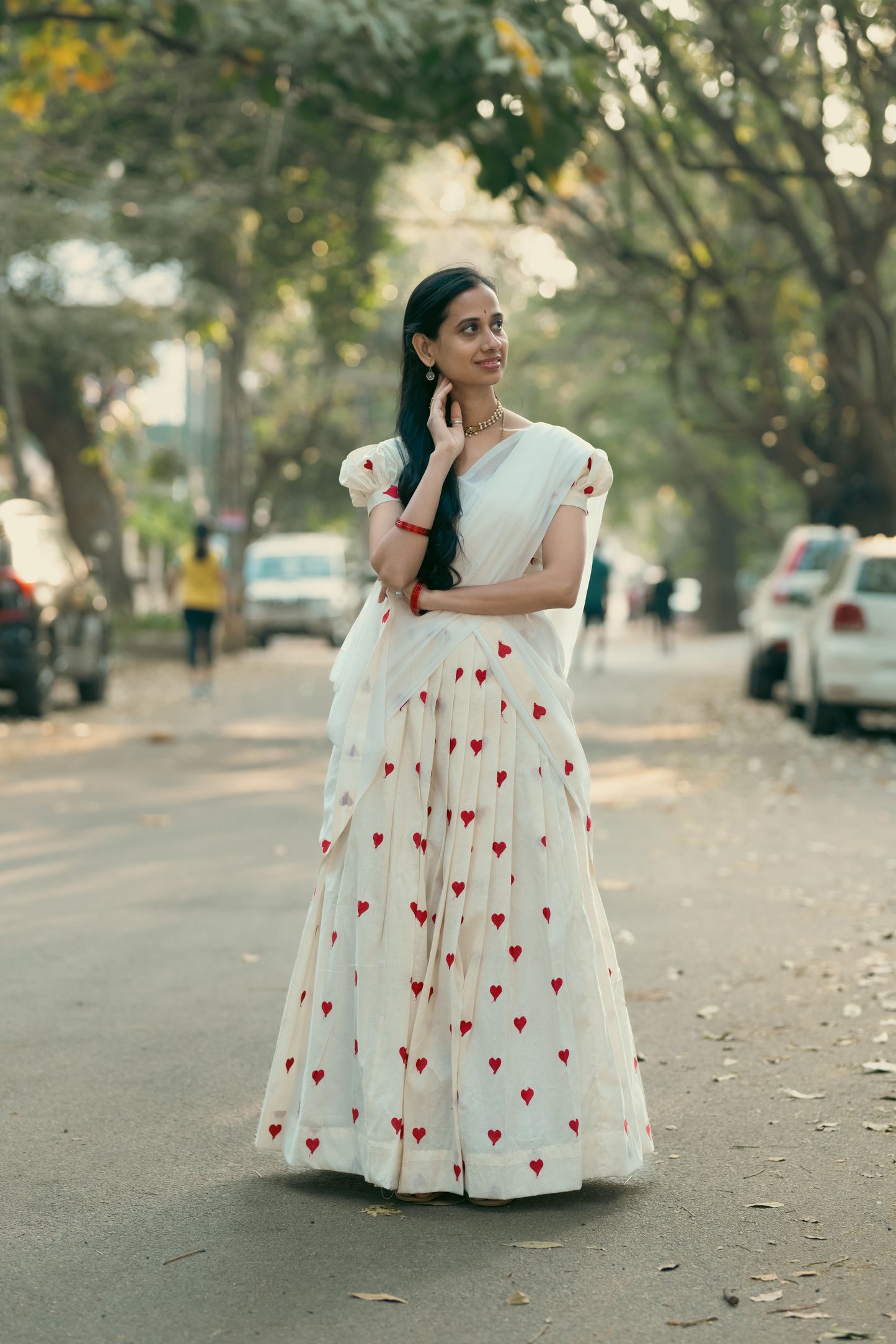 Red Heart Butt Halfsaree