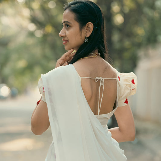 Red Heart Butt  Halfsaree