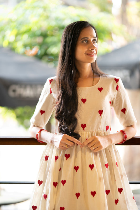 Red Heart Butta Long Dress