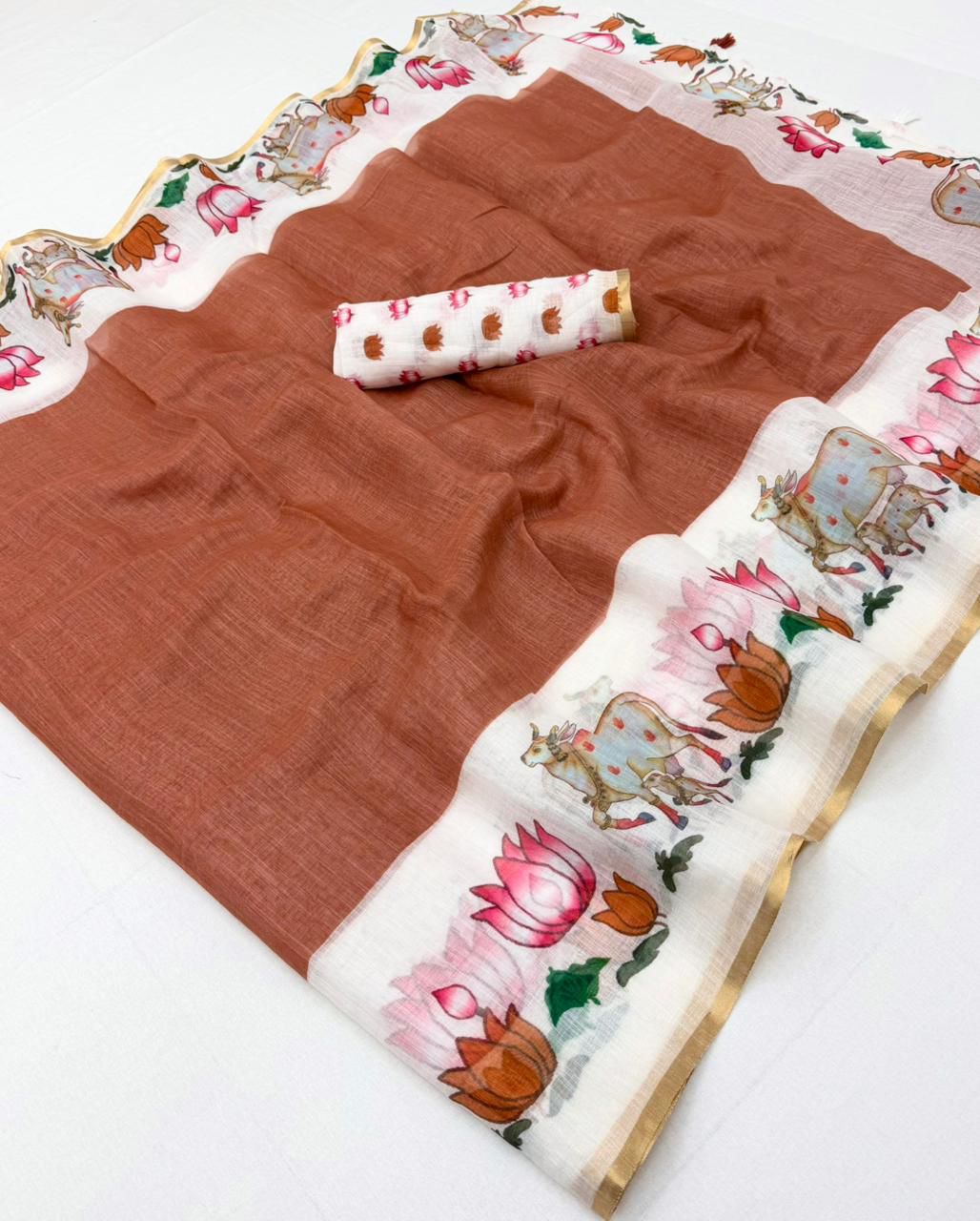 Orange Lisha Linen