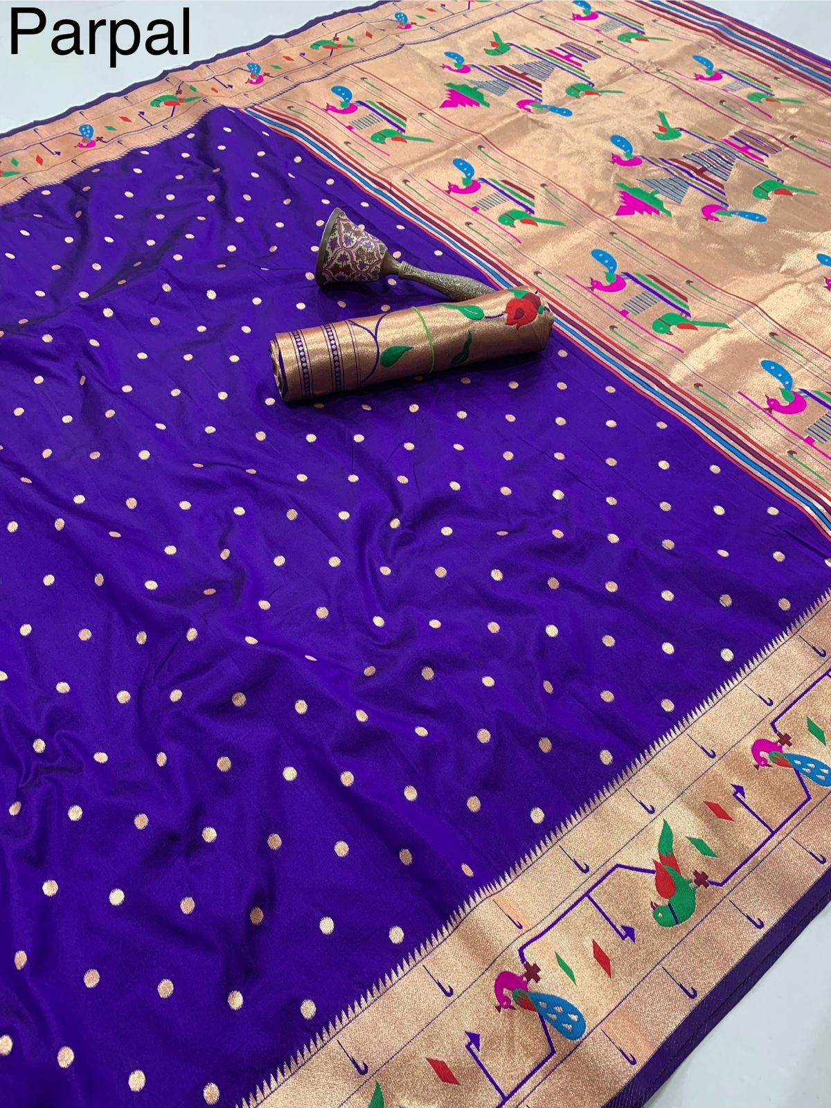 Purple Soft Kanchivaram silk