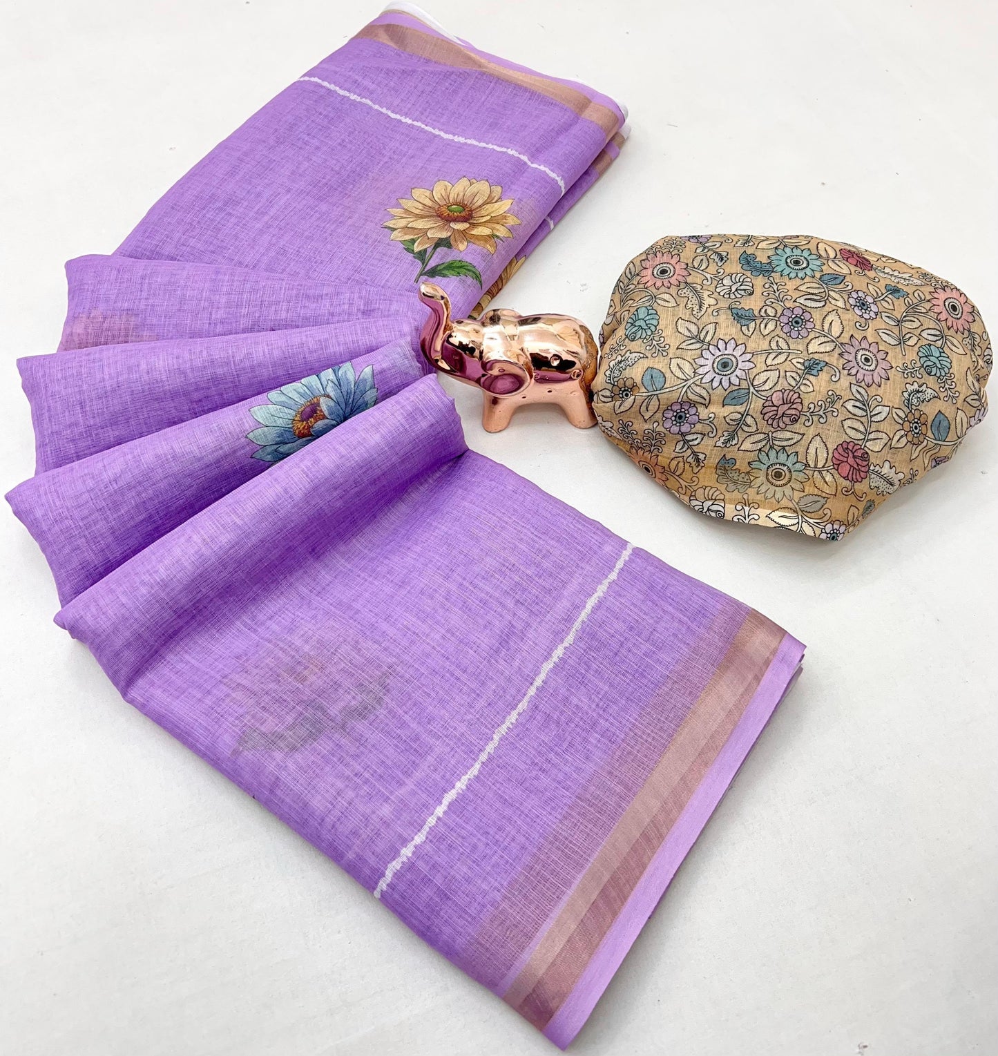 kalamkari Lenin Purple