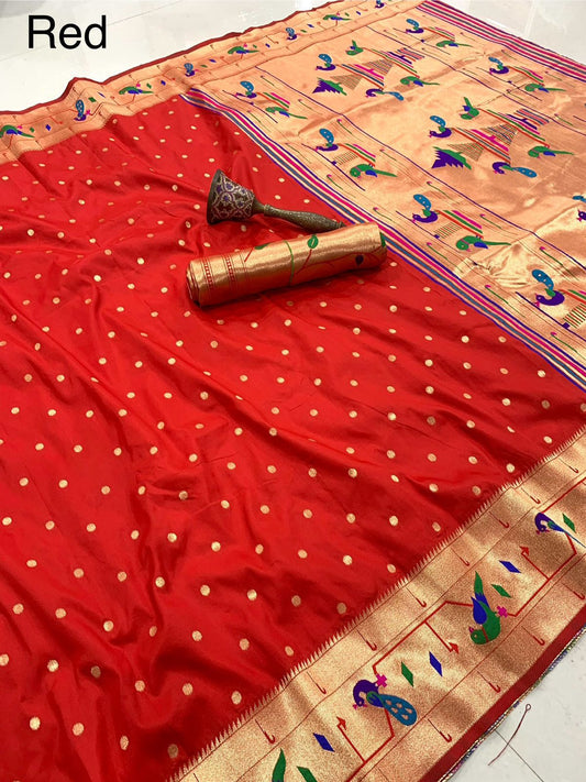Red Soft Kanchivaram silk