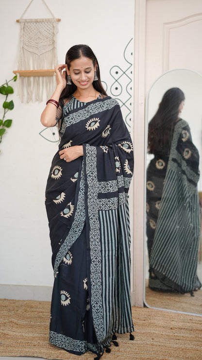 Evil Eye Noir Saree