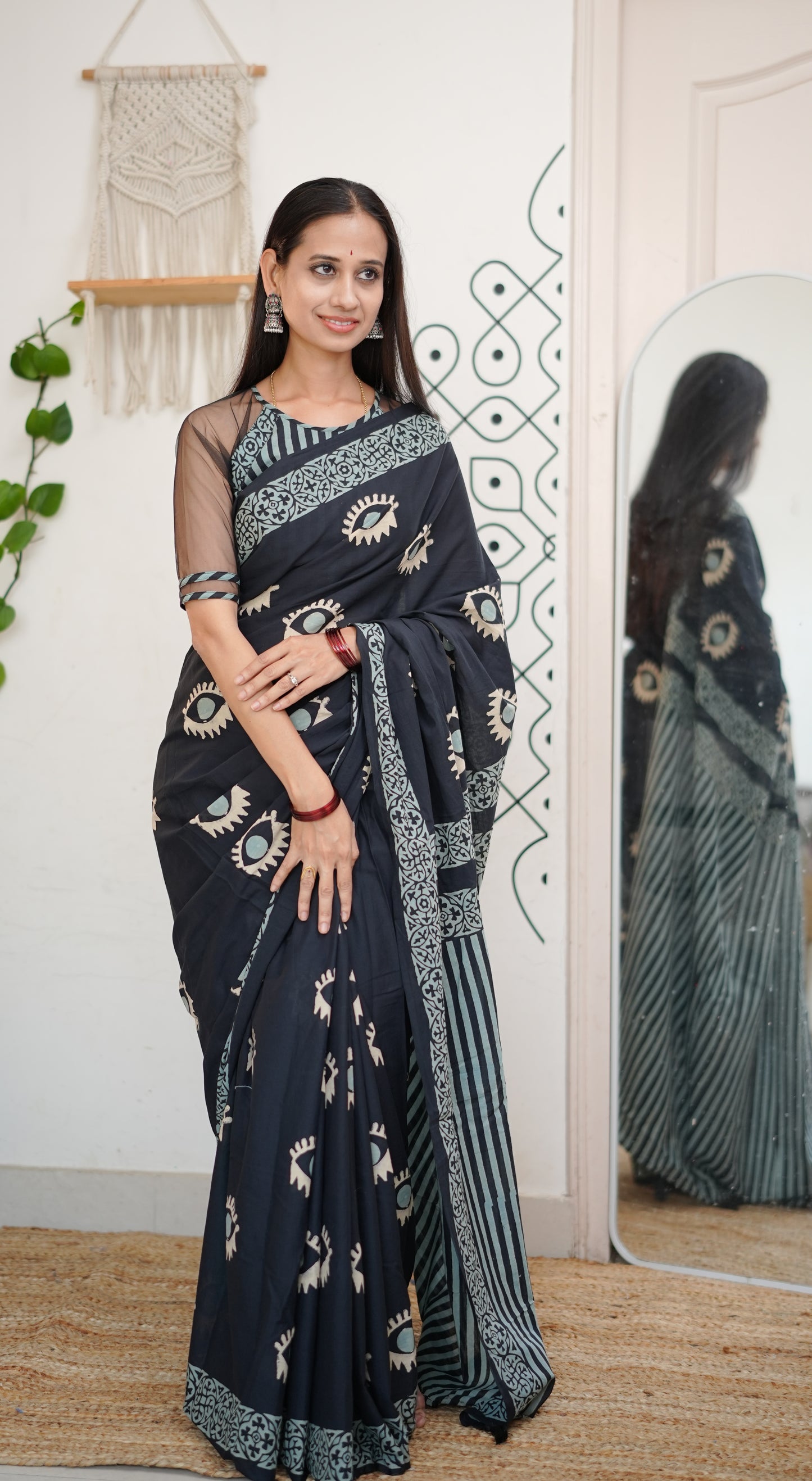 Evil Eye Noir Saree