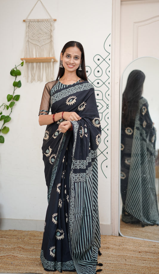 Evil Eye Noir Saree
