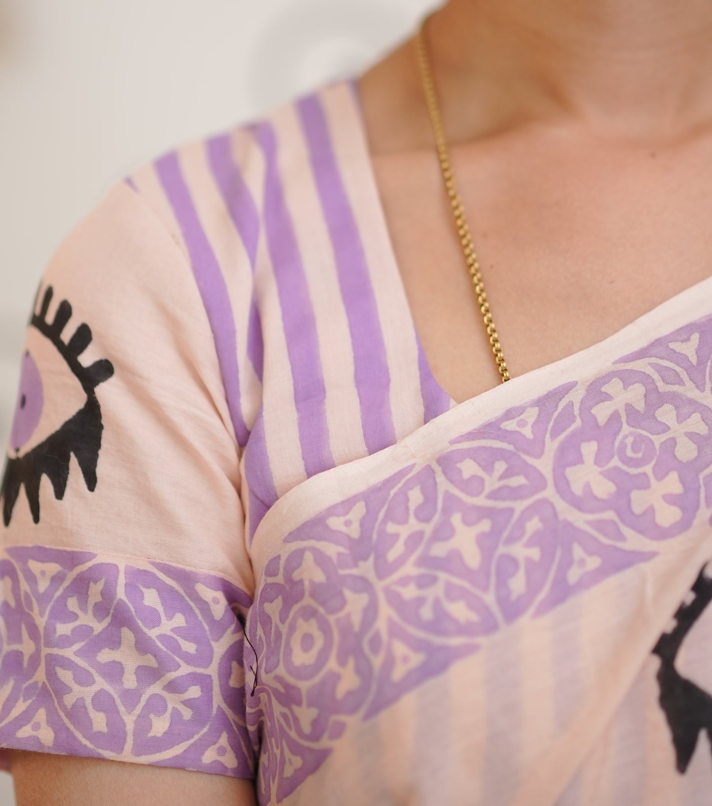 Evil Eye Blush Saree