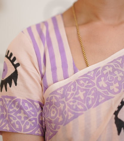 Evil Eye Blush Saree