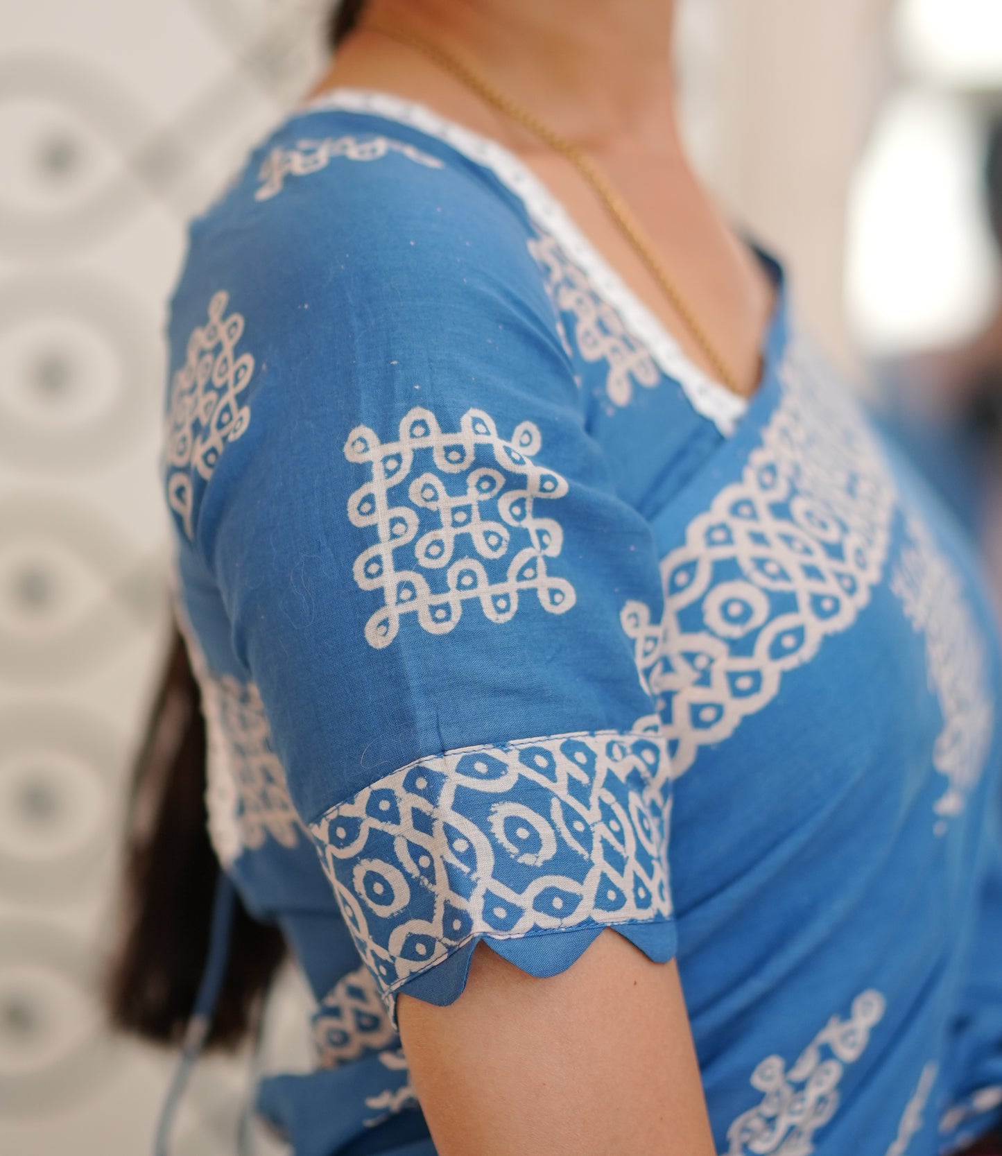 Neelam Kolam Saree