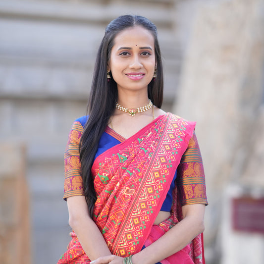 Royal Blue Half Saree