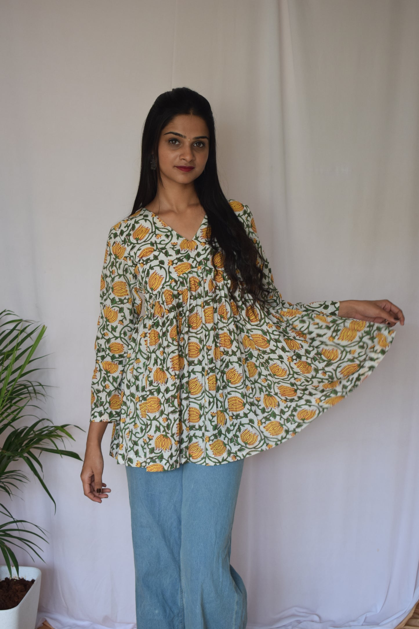 Yellow Short Top