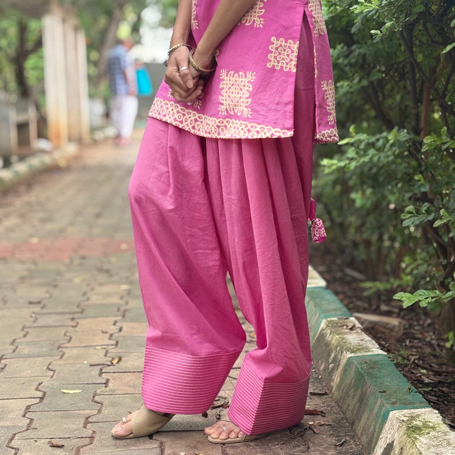 Kolam Blush pink Pant only