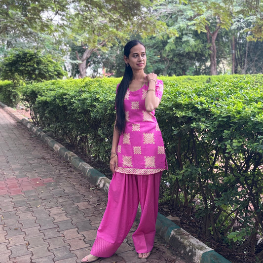 Kolam Blush pink Pant only