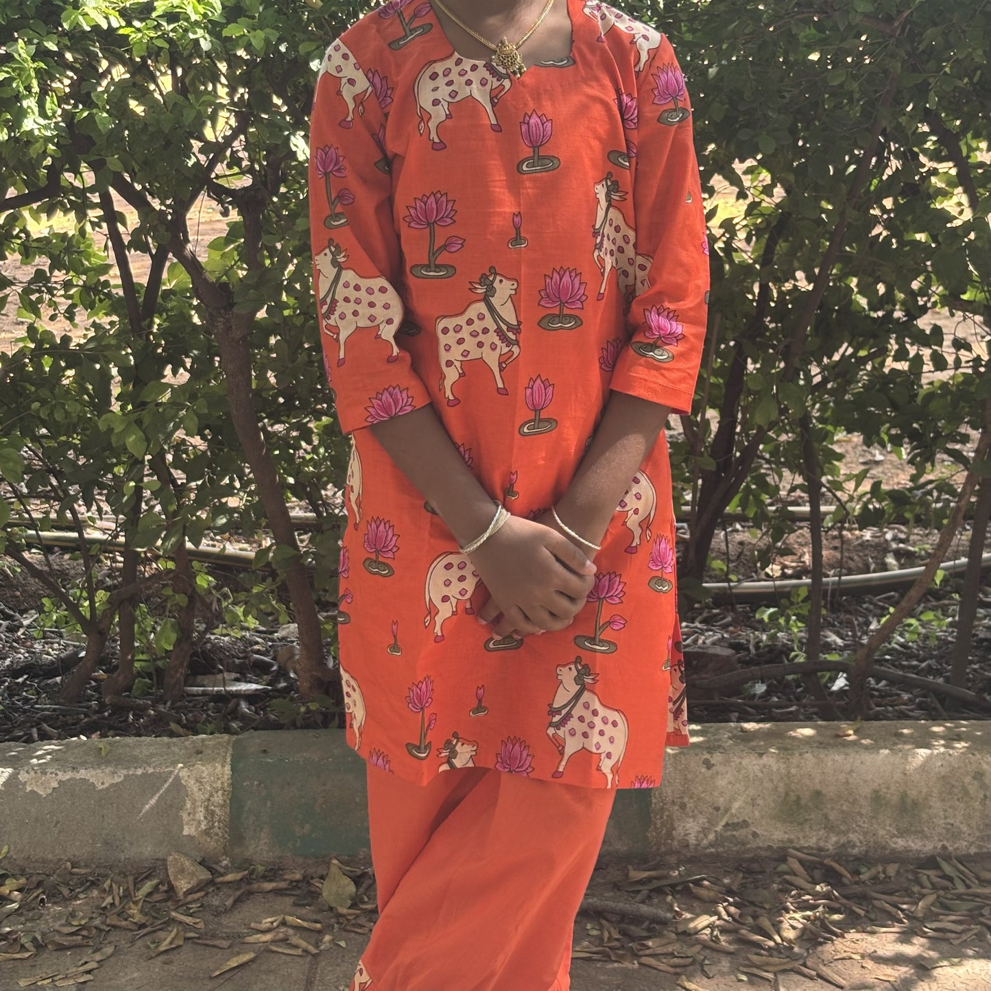 Pichwai Orange suit