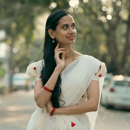 Red Heart Butt  Halfsaree