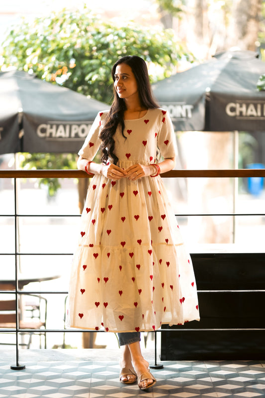 Red Heart Butta Long Dress