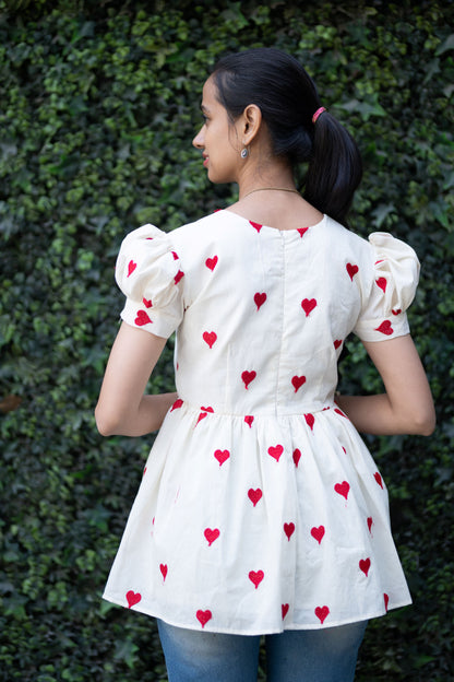 Red Heart Butta Short Top