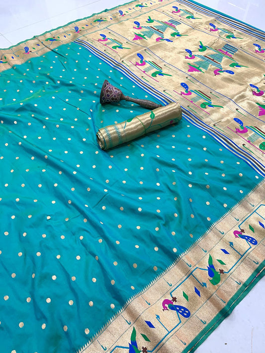 Blue  Soft Kanchivaram silk