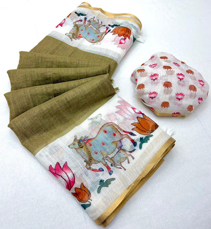 Green Lisha Linen