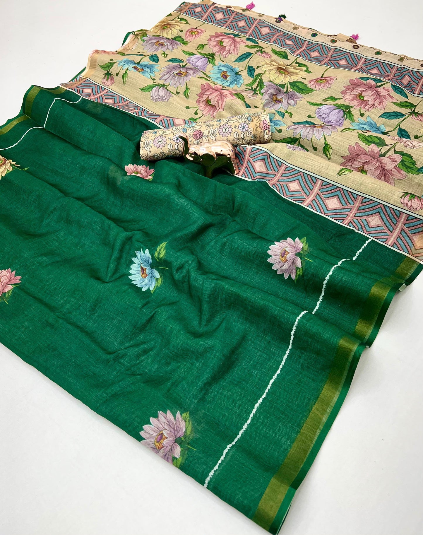 kalamkari Lenin Green