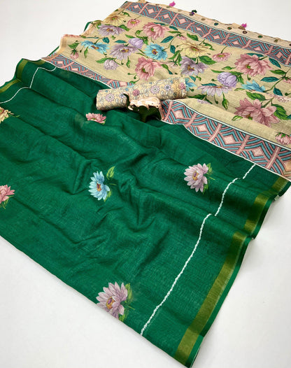 kalamkari Lenin Green