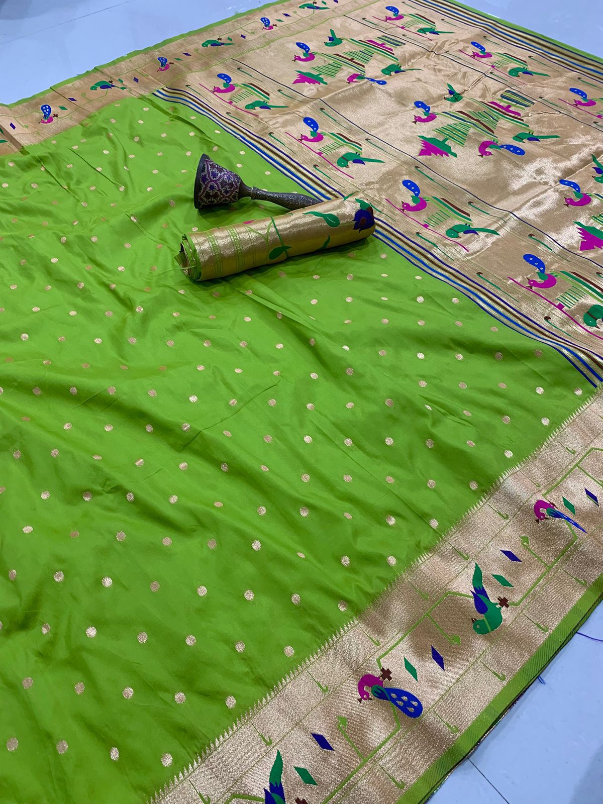 Green Soft Kanchivaram silk