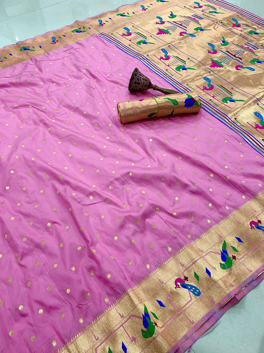 Pink Soft Kanchivaram silk